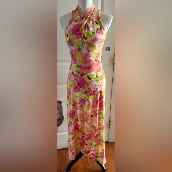 RACHEL RACHEL ROY Floral Halter Dress XS NWT - Picture 1 of 13